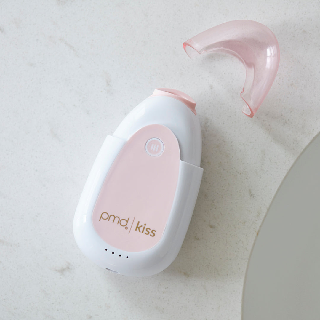 3001-blush?PMD Kiss in blush laying on counter