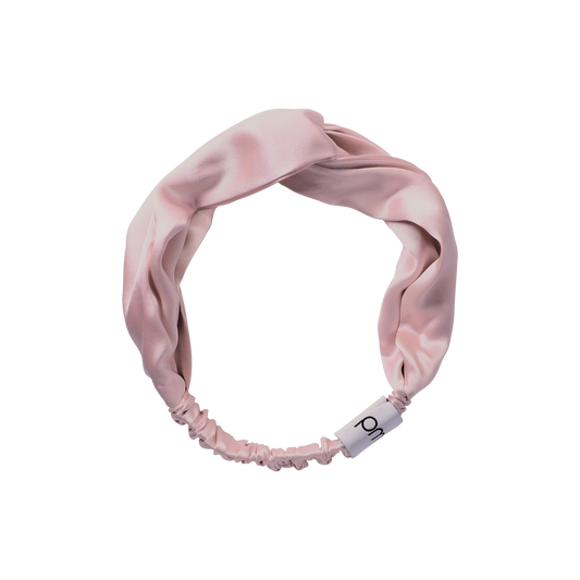 5008-HBROSE?silversilk headband in rose