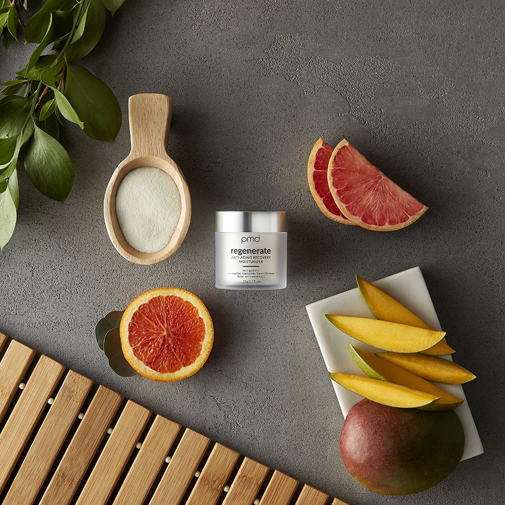 1023-N? regenerate moisturizer with ingredients such as mango, orange and collagen.