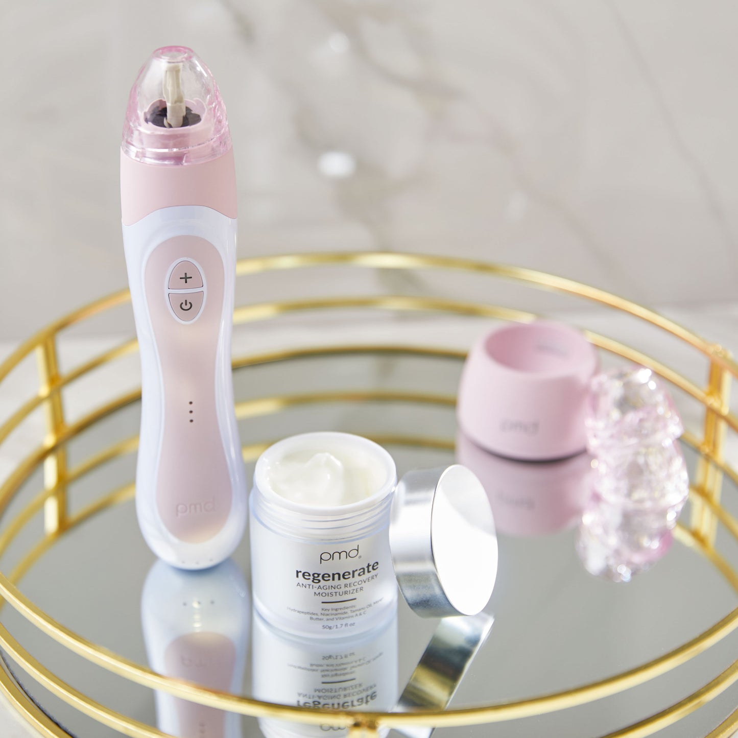 1005-CBPink?Personal Microderm Elite Pro in Cherry Blossom with Moisturizer