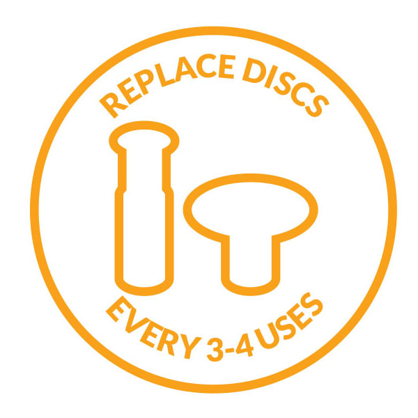 White Replacement Discs - Ultra Sensitive 24 Small Discs